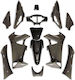 Honda Innova Injection Black Grey 13 Pieces Plastic Motorcycle Parts Kit