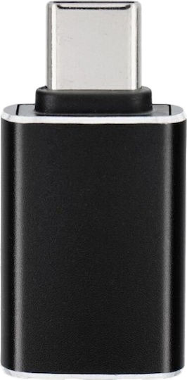 Blue Star Adapter Usb-c Male Usb-a Female Black