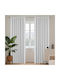 Joydeco Set Perdele Opace Cu Bretele Gri 132x210 cm