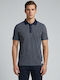 Polo Herrenbluse Blau Streifen 16165-Blau