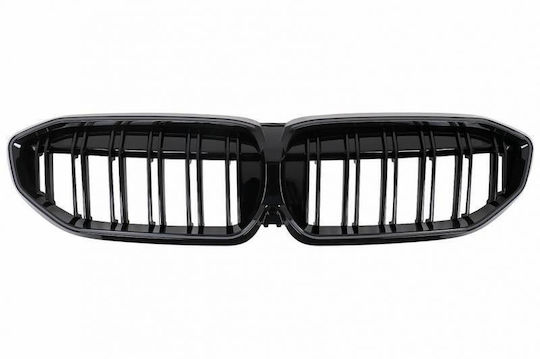 Кардии Маска BMW 3 G20 G21 19-22 M4 Look LED Двойна Решетка Черен Гланц 1 Брой