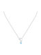 Morellato Silver Eye Necklace in Blue