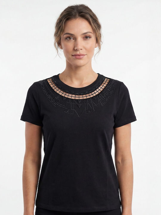 Cavalieri Damenbluse Schwarz