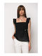 Women's Blouse with Spaghetti Straps White