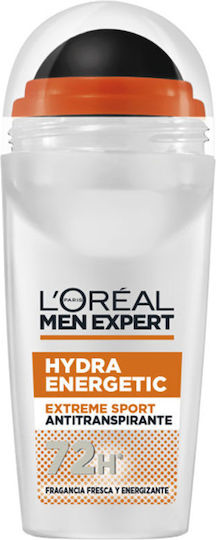 L'Oreal Paris Expert Hydra Energetic Extreme Sport Deodorant 72h in Roll-On 50ml