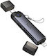 Hoco Card Reader Lightning USB 2.0 Type-C για SD/microSD Γκρι