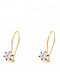 Daskalakis Hypoallergenic Kids Earrings Pendants with Stones from 9K Gold