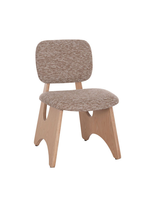 Dining Chair with Fabric Upholstery Oak 53x56x78cm