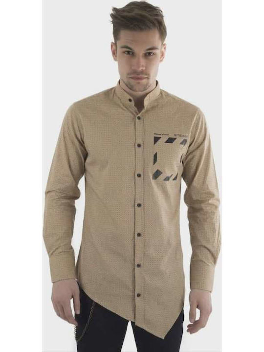 Stefan Fashion Long Sleeve Shirt Beige