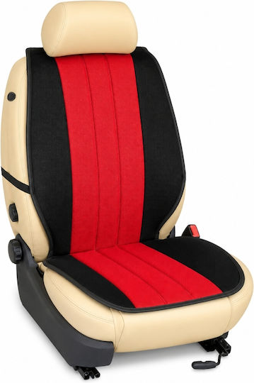 Perforated Single Seat Covers Pancar Pl3-2r4 Red-Black 2 Pieces
