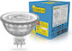 123led LED Glühbirne 7,5W für GU5.3 Fassung und Form MR16 Warmes Weiß 621 Lumen Dimmbar