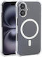 Magsafe Θήκη Σιλικόνης Air Cushion Γωνίες Transparent Apple Iphone 16