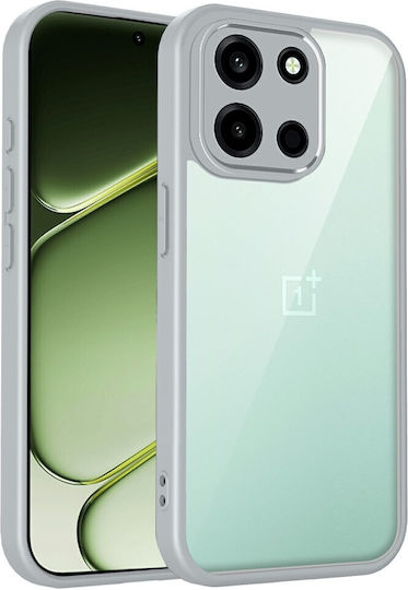 Color Frame Διάφανη Σκληρή Θήκη Light Grey Oneplus Nord 6 5g