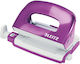 Leitz Mini 5060 Perforator De Hârtie 10 Foi Mov Metalizat