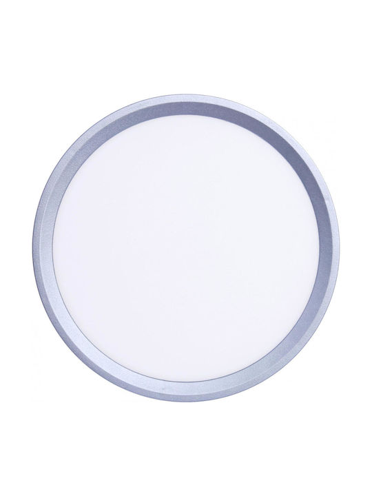 Inlight Deckenleuchte montieren 23cm Silber mit Integrierte LED 42036-E-Silber