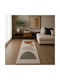 Abstract Living Room Rug Runner Beige 80x150cm