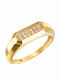 Chevalier Women's Chevalier Ring with Zircon in 14K Gold