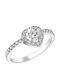 Ioannis Kosmima Women's Ring with Zircon in 9K White Gold