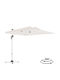 Professional Hanging Square Aluminum Garden & Terrace Parasol White 2.7x2.7m