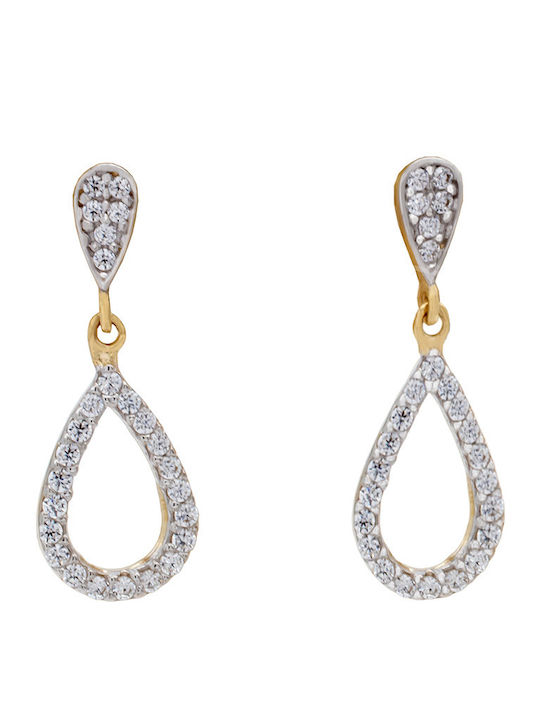 Savvas Design Обици от Злато 14 Карата СКΟ02111
