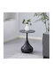 Round Side Table Gala Metal Black W40xL40xH60cm