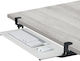 Relaxdays Sliding Keyboard Tray Clips White Black 0
