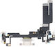 Conector Flex Cablu Încărcare iPhone 14 Alb Oem