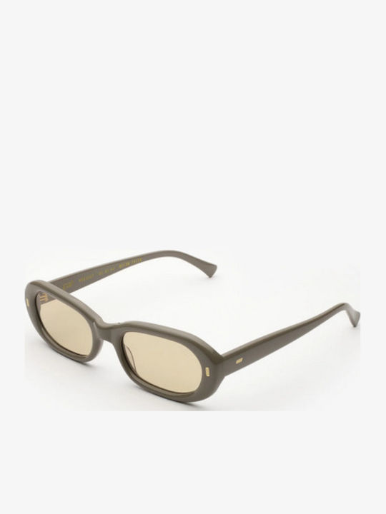 Gast Onda Unisex Sunglasses with Beige Horn-Rim...