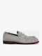 Δερμάτινα Ανδρικά Loafers σε Γκρι Χρώμα