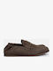 Δερμάτινα Ανδρικά Loafers σε Καφέ Χρώμα