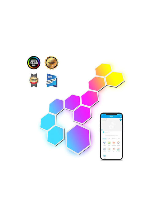 Govee Smart Decorative Light Glide Hexa H6061 RGBIC Hexagon 10pcs