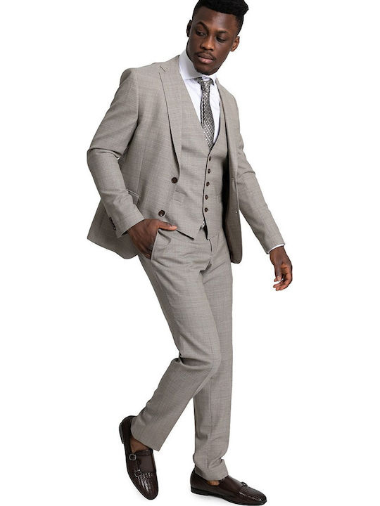 Sartoria Monk Winter Men's Suit Beige
