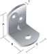 Stop Corner Shelf Bracket Galvanized in White Colour 38x31mm 01-1007/32.00.00.02