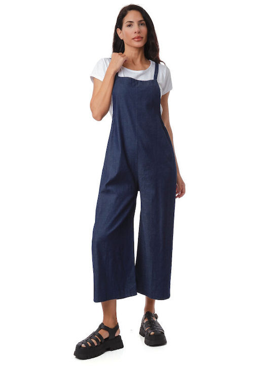 Women's Dark Blue Dungarees