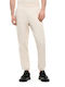 Sweatpants with Cuffs Black-Beige