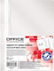 Office Products Dosar Plastic Pp Cu Spina Găuri Perforate Grosime 100/170 Microni Set 50 Bucăți Alb Office Products