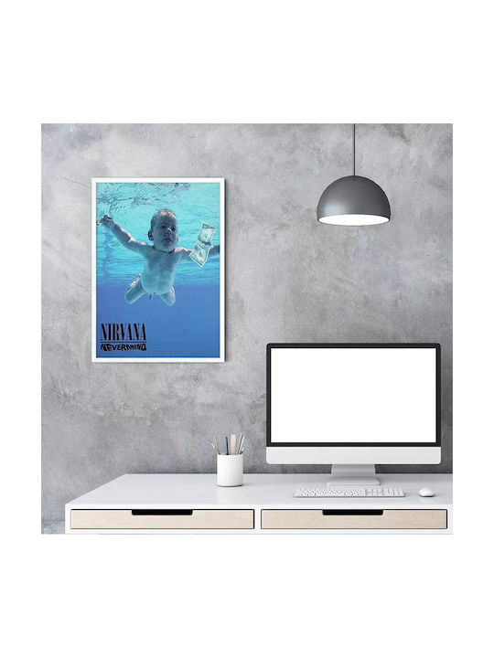 Music Poster Nirvana Ms015 40cm x 50cm Weiße Hö...