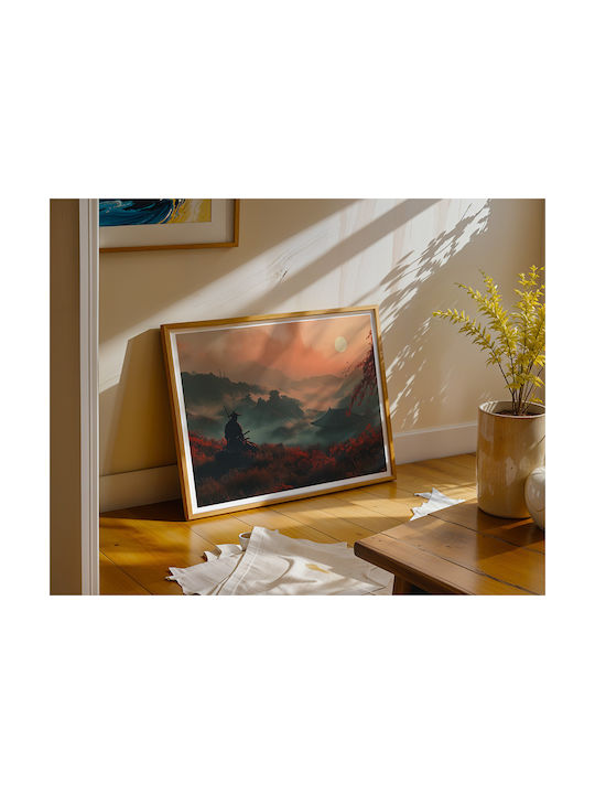 Gaming Poster Ghost Tsushima Sunset Serenity Gm...