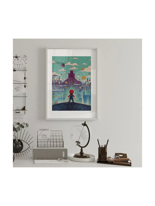 Gaming Poster 3d Mario Gm176 40cm X 50cm Λευκή ...