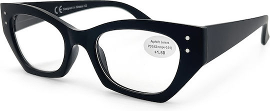 Optosquad Ochelari De Citit Pentru Femei +3.00 În Culoare Neagră OPT-036-2