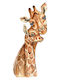 Kids Wall Art Giraffes with White Frame from Wood 40x50cm