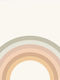 Kids Wall Art Rainbow with White Wooden Frame 40x50cm