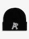 Beanie Unisex Σκούφος Πλεκτός σε Μαύρο χρώμα