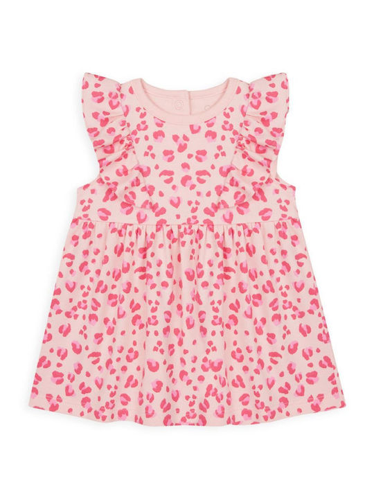 Mothercare Girls Dress Pink Leopard