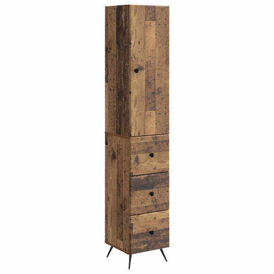 vidaXL Bathroom Floor Column M34.5xL34.5xH90cm Brown