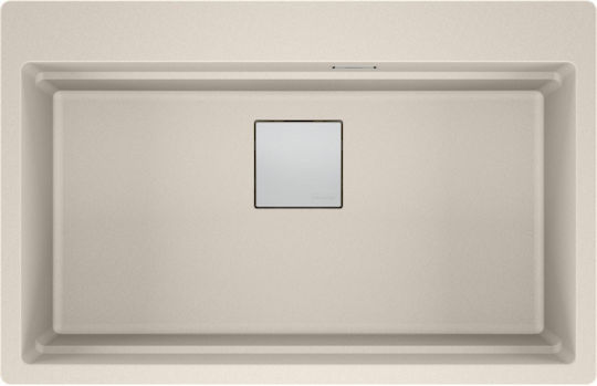 Franke Mythos Drop-In Kitchen Sink from Synthetic Granite L79xW51cm Brown