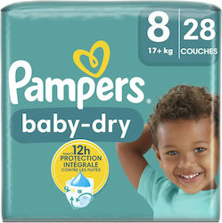 Pampers Baby Dry No. 8 για 17+kg 28τμχ Pampers Baby Dry No. 8 για 17+kg 28τμχ