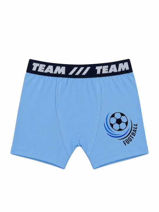 Pretty Baby Football Kids Boxer Light Blue