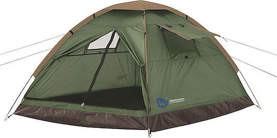 Σκηνή Κάμπινγκ – Χρώμα Military Green, Με Προστασία Uv & Ασημί Εσωτερική Επίστρωση (240x210x175cm)