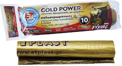 Etplast Σακούλες Απορριμμάτων Γίγας Gold Power Πολυστρωματικές Αρωματικές Κορδόνι 10τεμ 70x95cm
